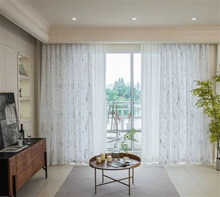 Paravent Doli FabricWindow avec lotus et feuille d'argent